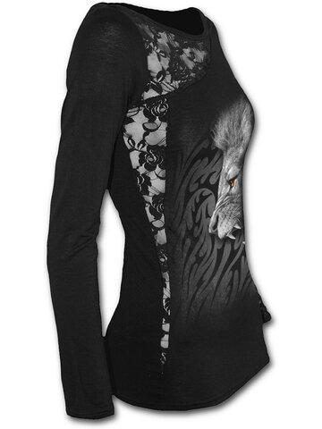 Hľadáte originálny a nezvyčajný darček? Obdarovaného zaručene prekvapí Dámske tričko s čipkou Rev leva