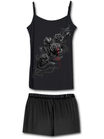 Výprodej Dámský pyžamový set Bílé květy