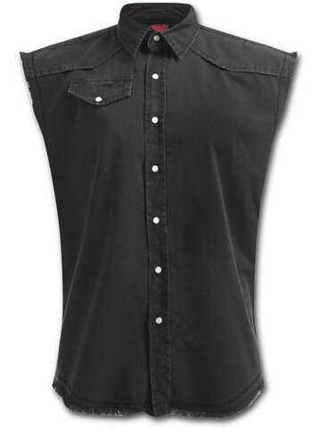 Lifestyle-Foto Hemd ohne Ärmel Schwarz