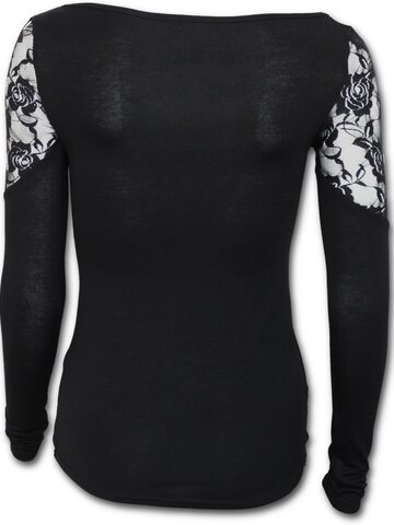 Výpredaj Ladies' T-shirt with Lace on Shoulders Corset