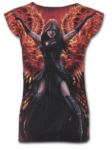 Foto Dámské tričko Ohnivý anděl