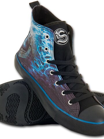 Výpredaj Pánske čierne tenisky Modrý plameň