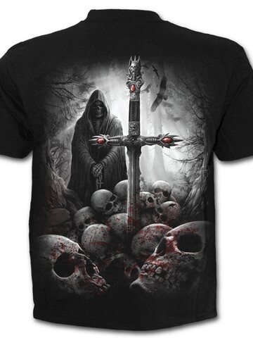 Výjimečný dárek od Dedoles Tričko Plus size s krátkým rukávem Rytíř smrti