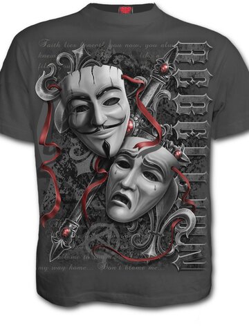 Eredeti és szokatlan ajándékot keres? a megajándékozottat garantáltan meglepi Szürke póló Maszkok