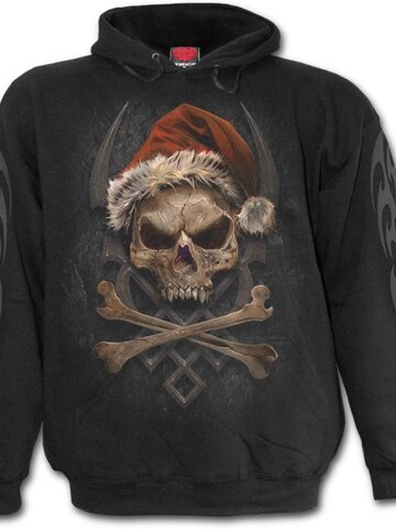 Výjimečný dárek od Dedoles Mikina s kapucí Santa kostlivec