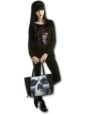 Zľava Taška na rameno Biela lebka