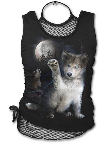 Tip na darček Dámske tielko 2v1 s motívom Vlčie mláďa