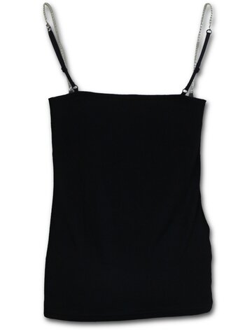 Potešte sa týmto kúskom Dedoles Dámske čierne tielko s retiazkovými ramienkami