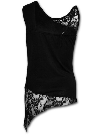 Foto Megfigyelők -Női ujjatlan, csipkés felső