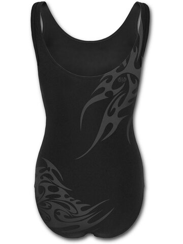 Hľadáte originálny a nezvyčajný darček? Obdarovaného zaručene prekvapí Dámske plavky celé s motívom Tribal Ornament