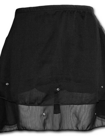 Tip na darček Čierna krátka šifónová sukňa