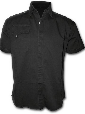 Výnimočný darček od Dedoles Čierna pánska košeľa s krátkym rukávom