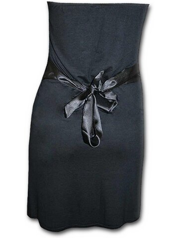 Obrázok produktu Čierne krátke šaty bez ramienok