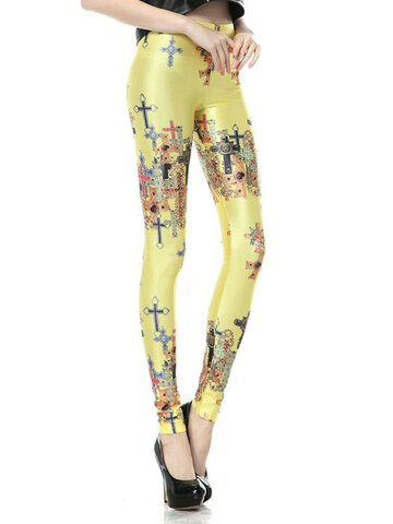 Obrázok produktu Дамски еластичен клин Цветен кръст