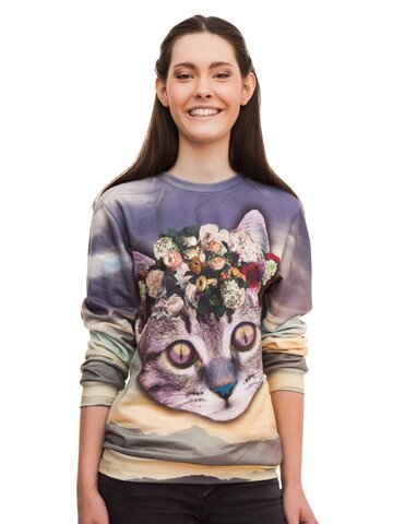 Potešte sa týmto kúskom Dedoles Mikina bez kapucne Mačacia kráľovná