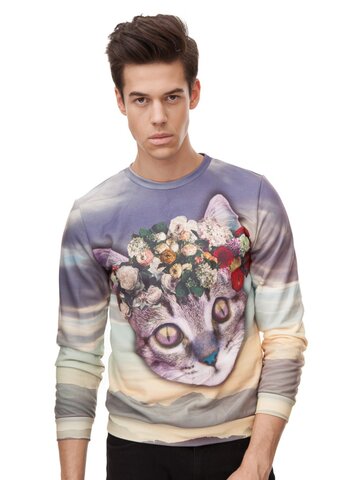 Výpredaj Mikina bez kapucne Mačacia kráľovná