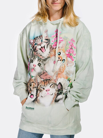 Potešte sa týmto kúskom Dedoles Bluza z kapturem Zwariowane koty