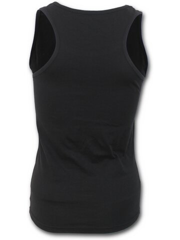 Pre dokonalý a originálny outfit Ladies' Tank Top with Design Black