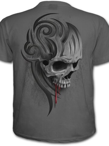 Foto Šedé tričko Výkřik smrti