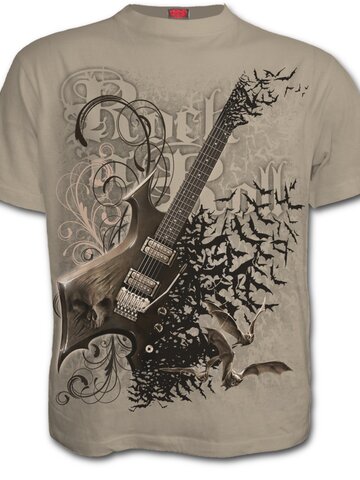 Tip na darček Béžové tričko Rocková gitara