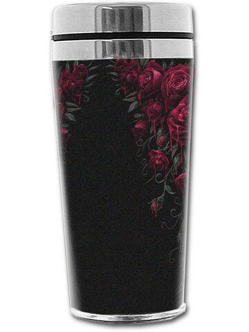 Geschenktipp Thermobecher mit dem Motiv Blutige Rosen