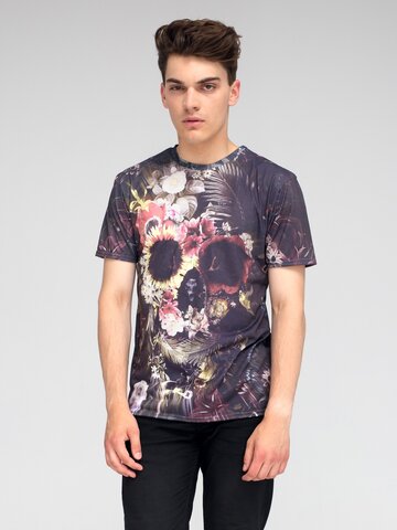 Pre dokonalý a originálny outfit Tričko s krátkym rukávom Kvetinová lebka