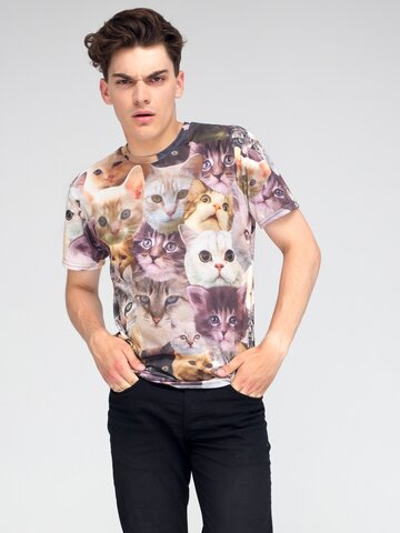 Tip na darček Tričko s krátkym rukávom Mačacie hlavy