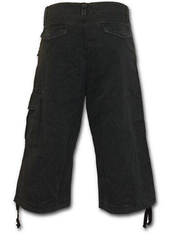 Lifestyle foto Pánske nohavice - trojštvrťové s motívom Čierna