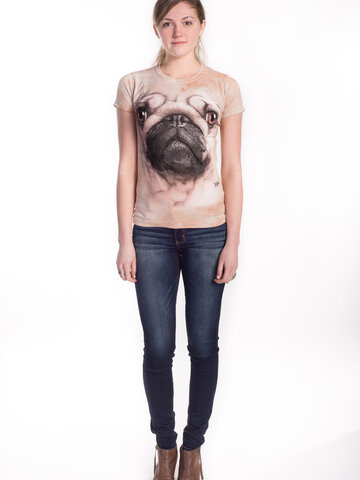 Tip na darček Dámske tričko Mopslík