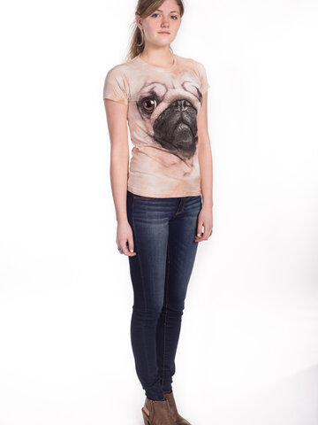 Výnimočný darček od Dedoles Dámske tričko Mopslík