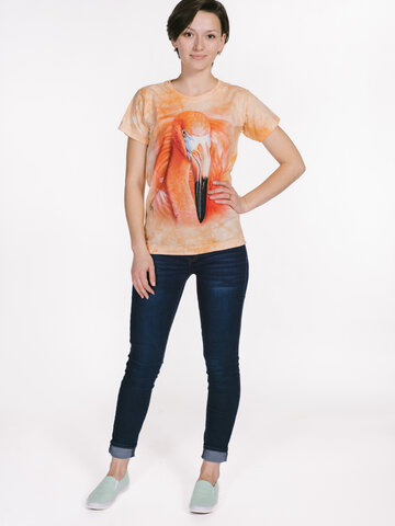 Pre dokonalý a originálny outfit Dámske tričko Plameniak