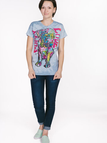 Eredeti ajándék a Dedolestől Russo kölyökkutya női póló