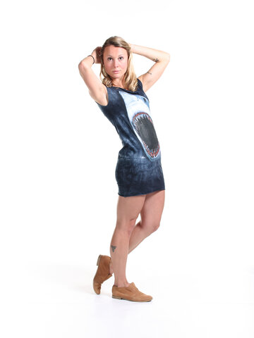 Foto Minišaty Zuby žraloka