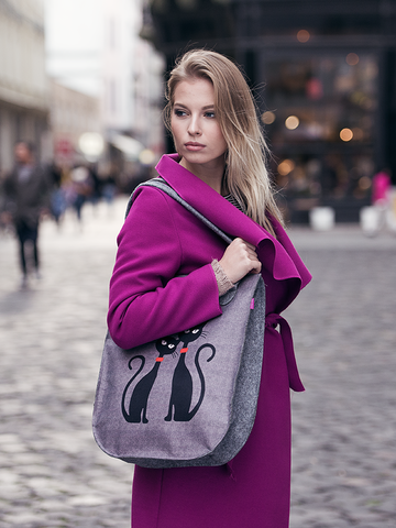 Suchen Sie ein originelles und außergewöhliches Geschenk? überrascht den Beschenkten sicher Schulter Handtasche City - Eulen Memory