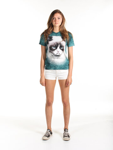 Lifestyle foto Detské tričko Grumpy cat