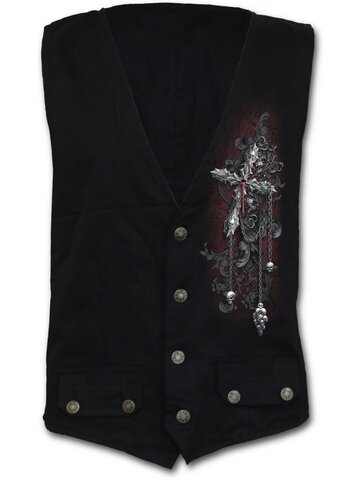 Pre dokonalý a originálny outfit Pánska vesta Kríž temnoty