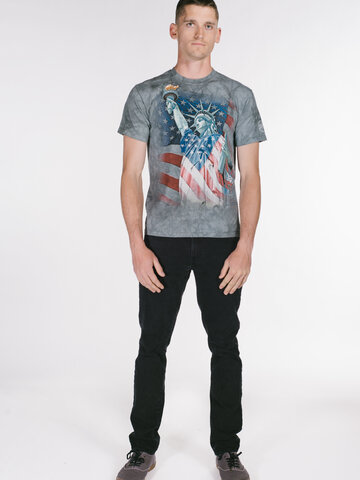 Lifestyle foto Tričko Socha svobody