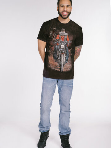 Sleva Tričko Motorkář v bouři