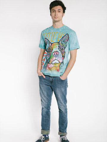 Lifestyle foto Tričko Russo Boston teriér