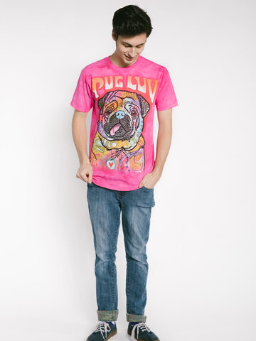 Hľadáte originálny a nezvyčajný darček? Obdarovaného zaručene prekvapí Tričko Russo Mopslík