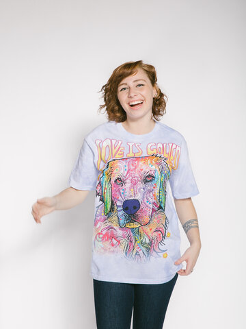 Hľadáte originálny a nezvyčajný darček? Obdarovaného zaručene prekvapí Tričko Russo Zlatý retríver