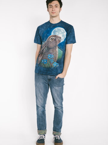 Eredeti ajándék a Dedolestől Nyuszi a Hold alatt póló