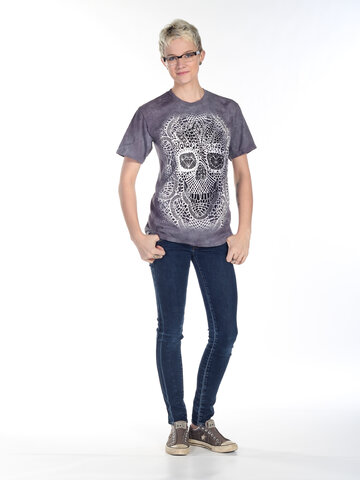 Ajándék tipp Csipkés halálfej póló