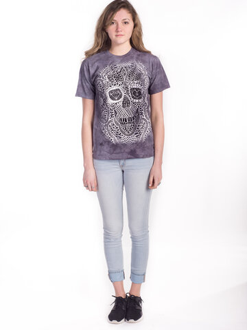 a tökéletes és egyedi ruházathoz Csipkés halálfej póló