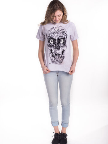 Lifestyle fotó Szalagos koponya póló