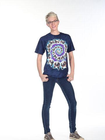 Foto Tričko Grumpy cat spirála