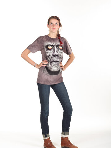 Potešte sa týmto kúskom Dedoles Tričko Tvár zombie