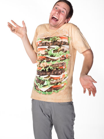 Lifestyle fotó Burger póló