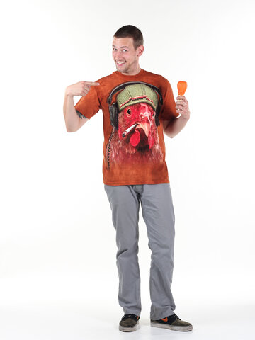 Eredeti ajándék a Dedolestől Raszta csirke póló