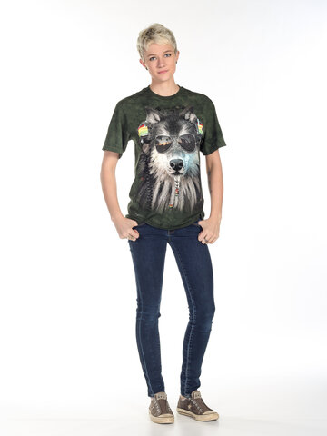 Kiárusítás Raszta farkas póló